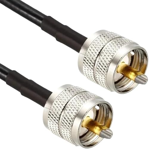 PL259 UHF オス PL259 UHF オスケーブル延長 RG58 同軸ケーブルコネクタ圧着 RG58 50ohm 真鍮銅(1M)の詳細・まとめ 画像