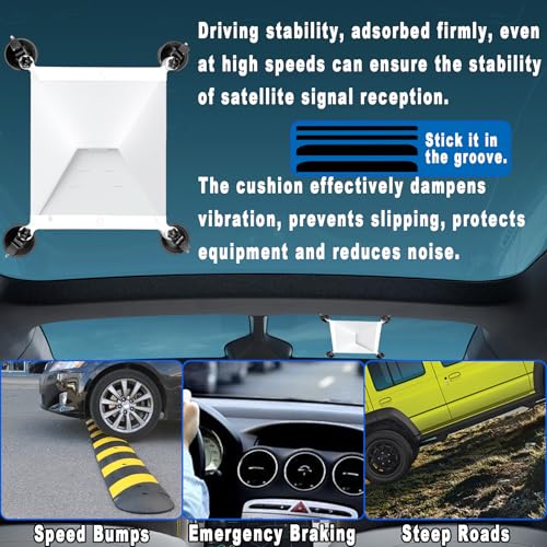 Starlink ミニマウント 車用 Starlink Mini アクセサリー Starlink Mini 吸盤マウント 強力な吸盤は、RV、ボート、飛行機などのロードトリップテスト済みです。の特徴・詳細 画像