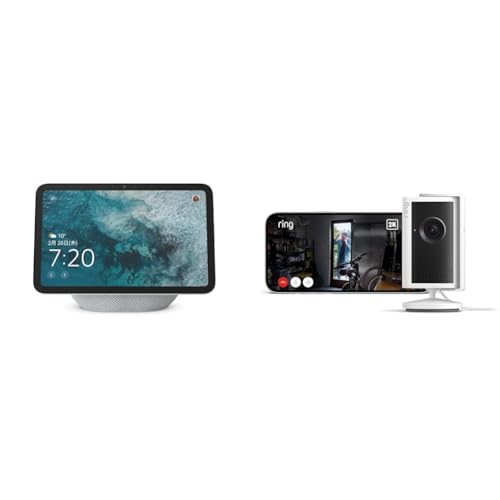 【セット買い】Echo Show 8 (2025年発売) グレーシャーホワイト + Ring Indoor Cam Plus ホワイト 1