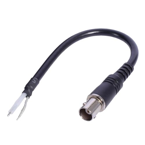 BNC オスメス同軸コネクタピグテールケーブル 0.2 メートルオープンエンドワイヤー CCTV カメラ端子アダプタオスメス BNC プラグの外観・全体像 画像