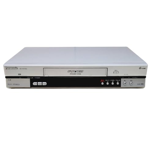 【整備済み品】パナソニック Panasonic VHSビデオデッキ NV-HV70G VHS再生・録画 HiFiステレオ シルバーの外観・全体像 画像