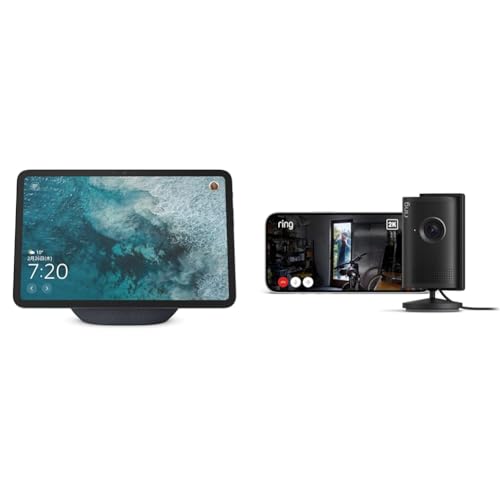 【セット買い】Echo Show 11 (2025年発売) グラファイト + Ring Indoor Cam Plus ブラックの外観・全体像 画像