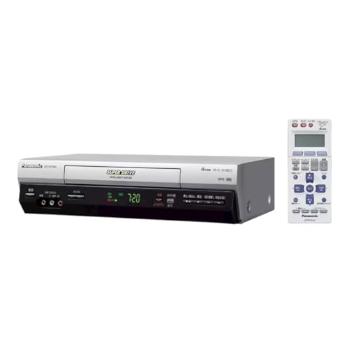 【整備済み品】パナソニック Panasonic VHSビデオデッキ NV-HV72G VHS再生・録画 HiFiステレオ シルバーの外観・全体像 画像