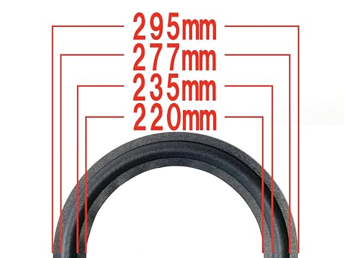 スピーカー ウレタンエッジ スピーカーエッジ エッジ 12インチ・ユニット用 1個 外径295mm 内径220mm ブラック スピーカー・ユニット修理交換用パーツ [並行輸入品]の特徴・詳細 画像