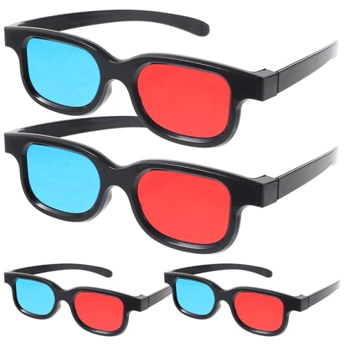 LIFKOME 軽量リアルな3D効果実現するプラ製の3Dメガネ4個セット 映画鑑賞やテレビ プロジェクター使用に最適なユニバーサルデザイン 男女兼用自宅の映画視聴快適に楽しめるの外観・全体像 画像