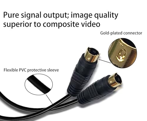S-Video 4ピンメッキ公対ビデオケーブル互換性があるDVDプレーヤーホームシアターVCR DVR/PVR(1 M)の特徴・詳細 画像