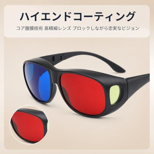 3D立体メガネ テレビ用 3Dメガネ 赤青レンズ ブラックフレーム 約15g プラスチック PET 赤青3D映画・3D写真鑑賞用の詳細・まとめ 画像