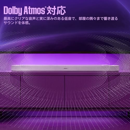 Bose Lifestyle Ultra Soundbar - Dolby Atmos対応 Bluetooth Wi-Fi接続 ワイヤレスホーム テレビ用サウンドバー サラウンドサウンド ブラックの特徴・詳細 画像