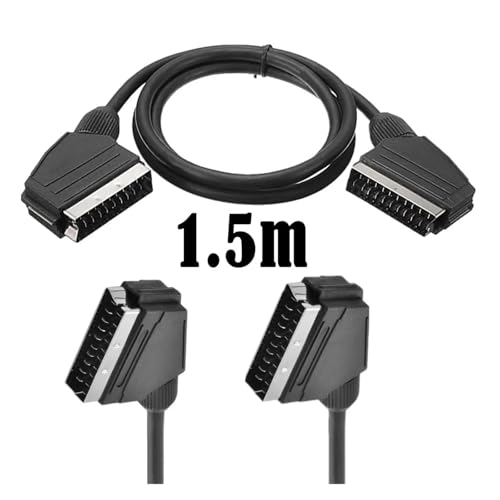 1.5m RGB SCARTコード 21ピン SCART RGBコード オス-オス データコード ビデオコンバータTV用の詳細・まとめ 画像