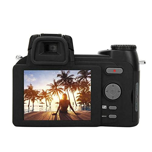 デジタルカメラ デジカメ 24X 光学ズームプロフェッショナルデジタル一眼レフカメラ写真オートフォーカス 33MP 3 レンズ 1080P HD デジタルビデオカメラ屋外(64G SD Card,No Flashlight)の特徴・詳細 画像