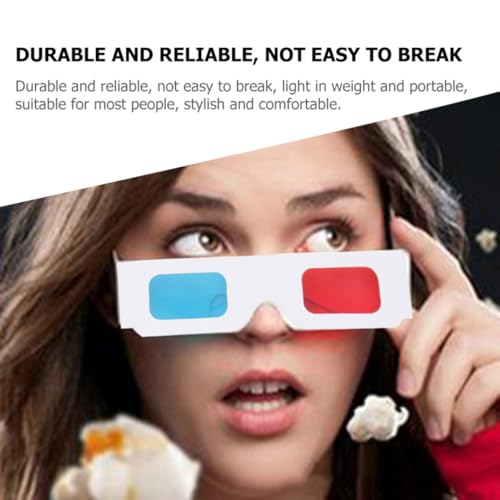 [DOITOOL] 10個 紙製の軽量で持ち運び簡単な3D映画鑑賞用メガネ 向けで信頼できるデザイン ゲームやDVD視聴にも最適な自宅用3Dグラスの特徴・詳細 画像