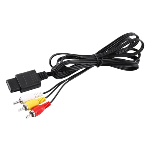 SOCOCO 任天堂 N64 AV コンポジット ケーブル超太 6 フィート ビデオ コード TV/モニター エンターテイメント用の特徴・詳細 画像