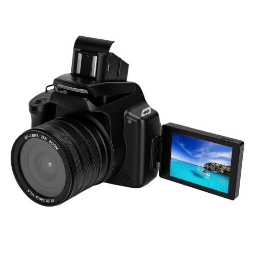 MENDUNER デジタル一眼レフカメラ 6800万画素 4K AF MF 2.8インチ フリップスクリーン 旅行用の外観・全体像 画像