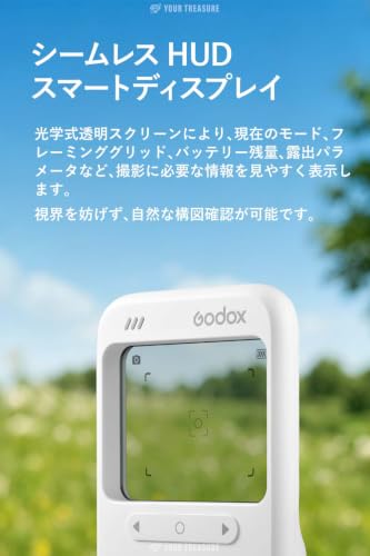 【日本人運営の正規代理店】Godox C100 透明ディスプレイ ビューファインダーカメラ ライトメーター（露出計）搭載 USB Type-C充電 TFカード対応（収納ケース, ストラップ, 32GB TFカード, 日本語説明書付）の特徴・詳細 画像