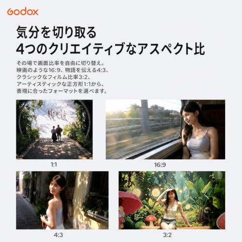 GODOX C100 16GB microSDカード付 透明ビューファインダー搭載 デジタルカメラ 露出計 写真・動画 4種アスペクト比 約65gの特徴・詳細 画像